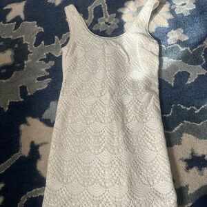 Juicy Couture Cream Lace Mini Dress